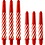 Designa Red and White Spiral Short Nylon Shafts