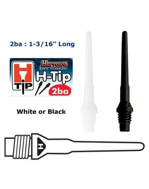 Harrows Darts Bulk H Tip White 1000ct 2BA Soft Tip Points
