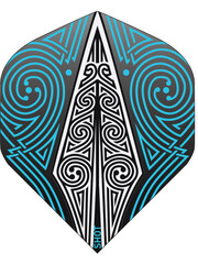 SHOT DARTS Shot Odin's Spear Blue White Standard Dart Flights