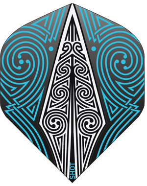 SHOT DARTS Shot Odin's Spear Blue White Standard Dart Flights