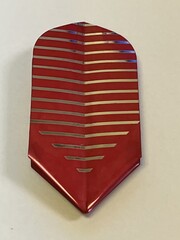 RE-SEAL Red Silver Re-Seal Slim Dart Flights
