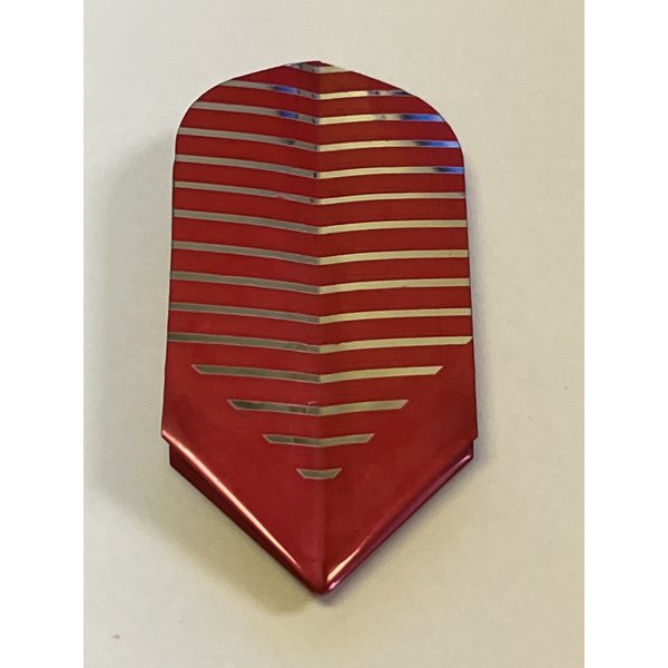 RE-SEAL Red Silver Re-Seal Slim Dart Flights