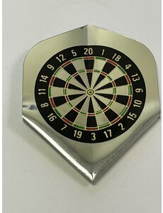 RE-SEAL Silver Dartboard Re-Seal Standard Dart Flights
