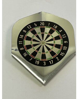 RE-SEAL Silver Dartboard Re-Seal Standard Dart Flights