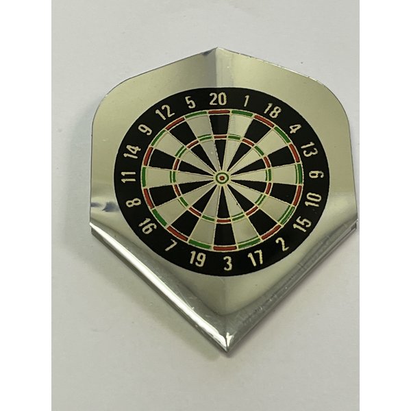 RE-SEAL Silver Dartboard Re-Seal Standard Dart Flights