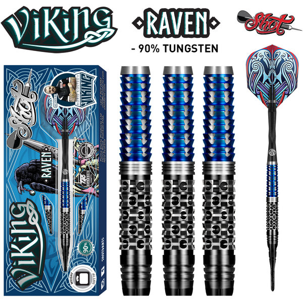 SHOT DARTS Shot Viking Raven 90% Soft Tip Darts 18g