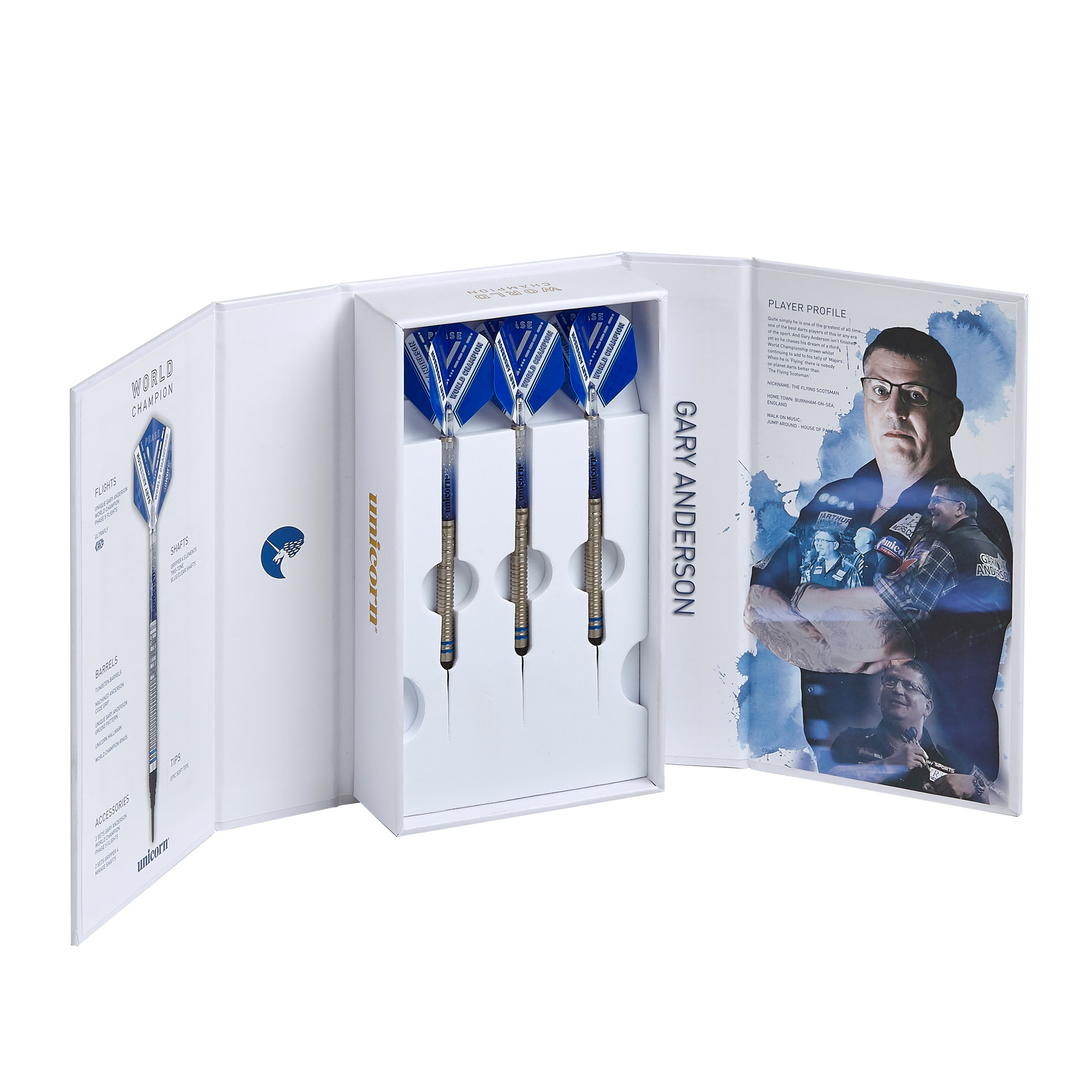 Unicorn Gary Anderson Darts - Steel Tip - World Champion