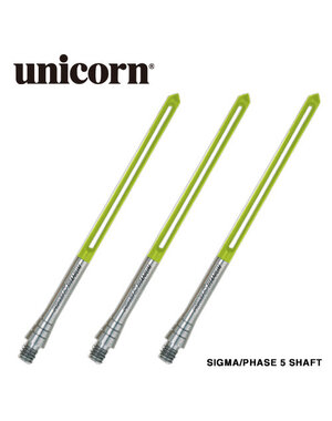 Unicorn Darts Unicorn Sigma Phase 5 Titanium Slik Stik Medium Shafts
