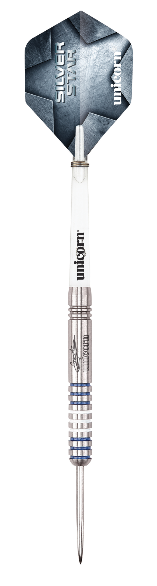 印象のデザイン Unicorn Gary Darts Tip Steel 21g 80% Star Silver Anderson ダーツ