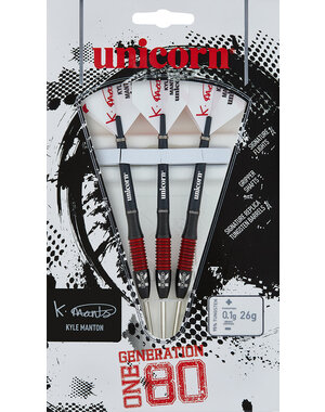 Unicorn Darts Unicorn Gen 180 Kyle Manton 95% P2 26g Steel Tip Darts