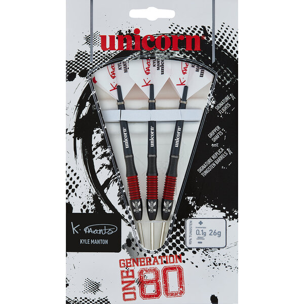 Unicorn Darts Unicorn Gen 180 Kyle Manton 95% P2 26g Steel Tip Darts