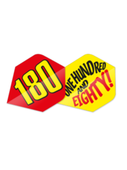 Unicorn Darts Unicorn Red One Hundred and Eighty Standard Dart Flights