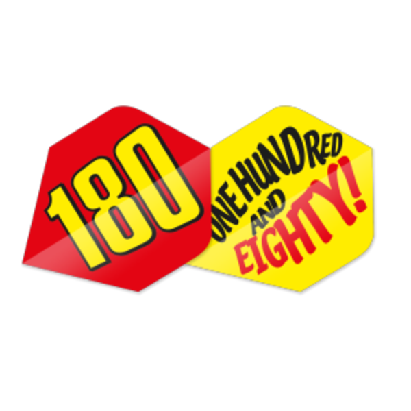 Unicorn Darts Unicorn Red One Hundred and Eighty Standard Dart Flights