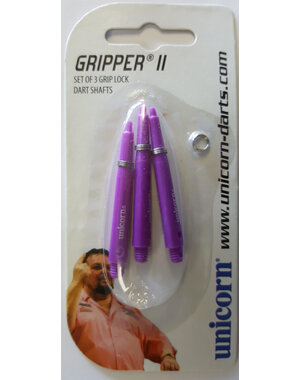 Unicorn Darts Unicorn Gripper 2 Purple Medium Dart Shafts