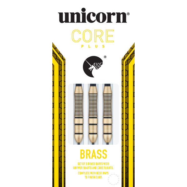 Unicorn Darts Unicorn Core Plus Win Brass Style 1 24g Steel Tip Darts