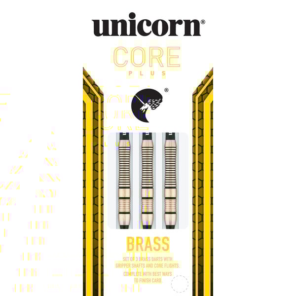 Unicorn Darts Unicorn Core Plus Win Brass Style 1 16g Soft Tip Darts