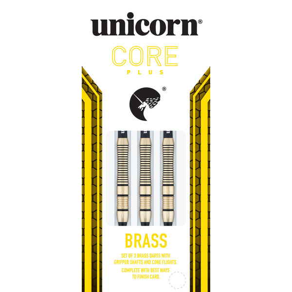 Unicorn Darts Unicorn Core Plus Win Brass Style 1 18g Soft Tip Darts