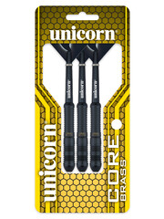 Unicorn Darts Unicorn Core Black Brass Style 2 20g Steel Tip Darts
