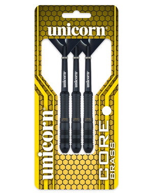 Unicorn Darts Unicorn Core Black Brass Style 2 24g Steel Tip Darts