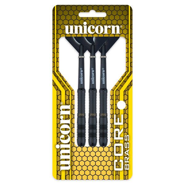 Unicorn Darts Unicorn Core Black Brass Style 2 18g Soft Tip Darts