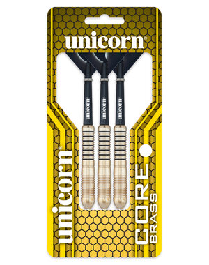 Unicorn Darts Unicorn Core Brass Style 2 22g Steel Tip Darts