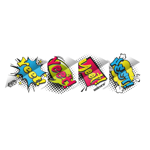 Unicorn Darts Unicorn Ultrafly .100 YEET Comic Book Plus Dart Flights