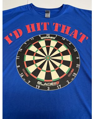 Darting Around I'd Hit That Royal Blue Dart Shirt