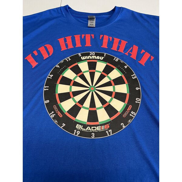 Darting Around I'd Hit That Royal Blue Dart Shirt