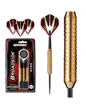 Winmau Darts Winmau Broadside Brass 22g Steel Tip Darts