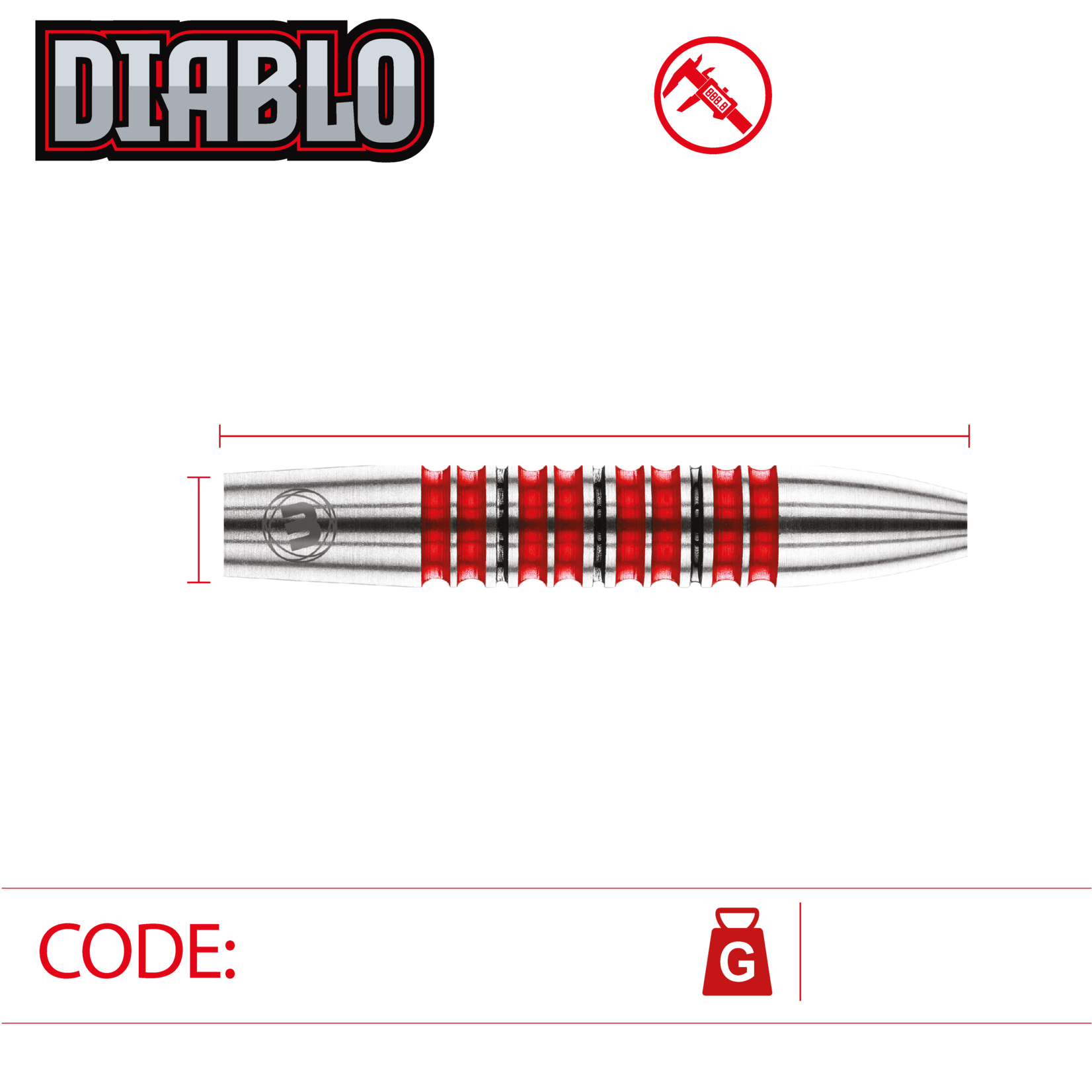 Winmau Darts Winmau Diablo 1479 Steel Tip Darts