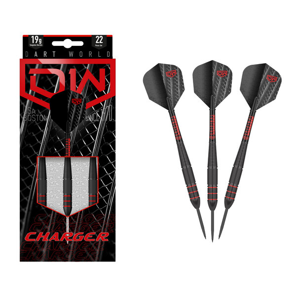 Dart World Dart World Original Charger Onyx Steel Tip Darts