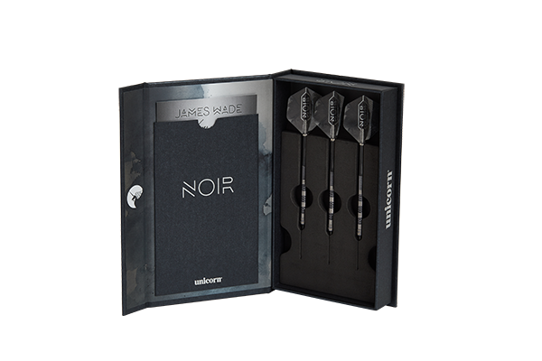 Unicorn James Wade Noir 90% Steel Tip Darts - DARTING AROUND LLC