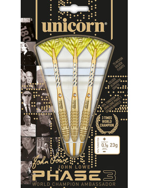 Unicorn Darts Unicorn World Champion John Lowe Phase 3 90% Steel Tip Darts