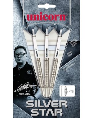 Unicorn Darts Unicorn Seigo Asada Silver Star 80% Steel Tip Darts