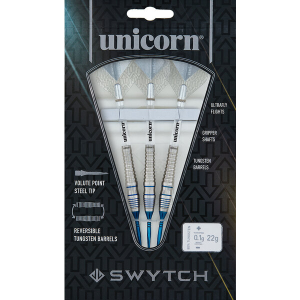 Unicorn Darts Unicorn Swytch Blue 80% Steel Tip Darts