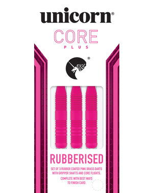 Unicorn Darts Unicorn Core Plus Win Pink Brass Steel Tip Darts