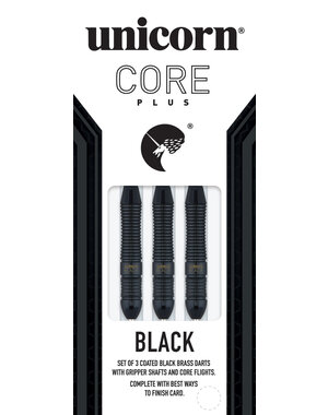 Unicorn Darts Unicorn Core Plus Win Black Brass Steel Tip Darts