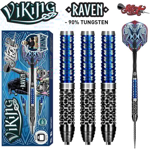 SHOT DARTS Shot Viking Raven Steel Tip Darts