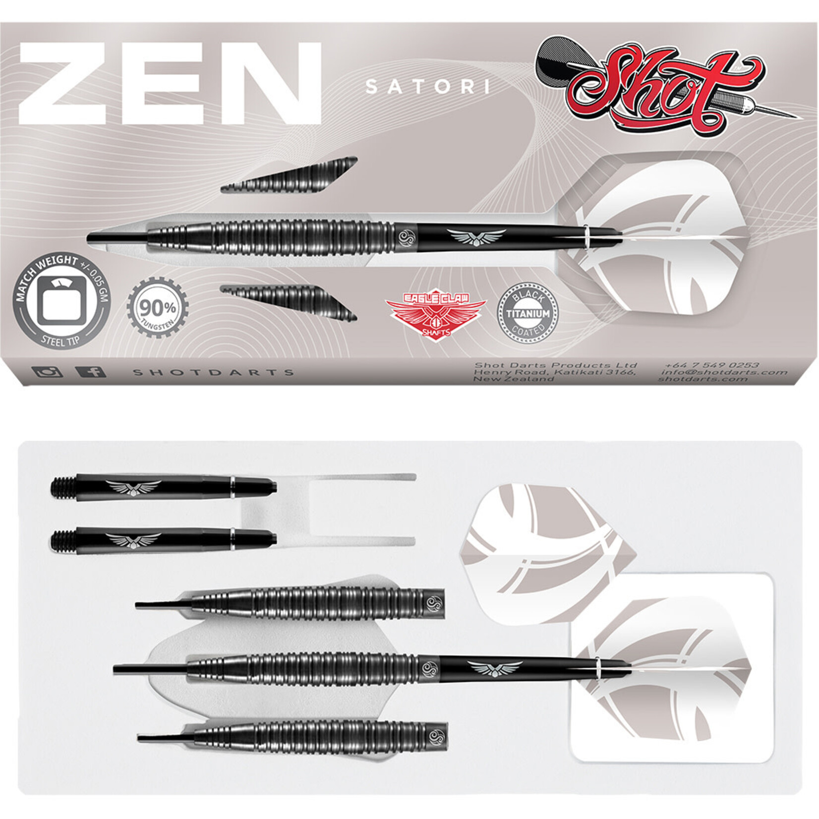 SHOT DARTS Shot Zen Satori Steel Tip Darts