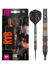 Target Darts Target Raymond van Barneveld RVB Black 80% Swiss Steel Tip Darts