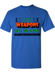 Darting Around WDM Dart-Struction T-Shirt Royal Blue