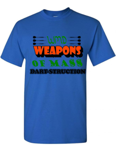 Darting Around WDM Dart-Struction T-Shirt Royal Blue