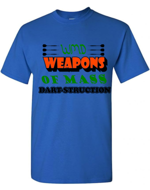 Darting Around WDM Dart-Struction T-Shirt Royal Blue