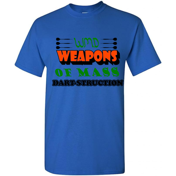 Darting Around WDM Dart-Struction T-Shirt Royal Blue