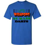 Darting Around Weapons of Mass Darts T-Shirt Royal Blue