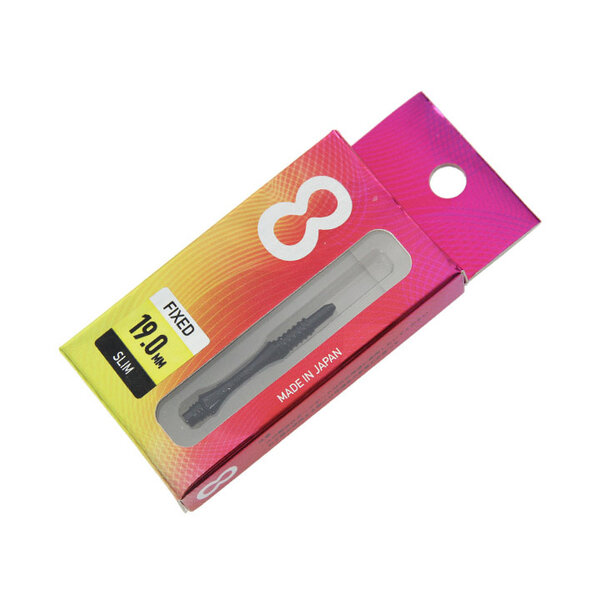 8 Flight 8 Flight Black Slim Fixed Dart Shafts