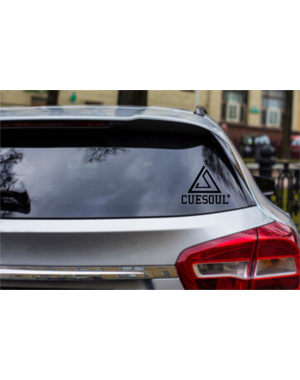 Darting Around CueSoul Logo Window Decal