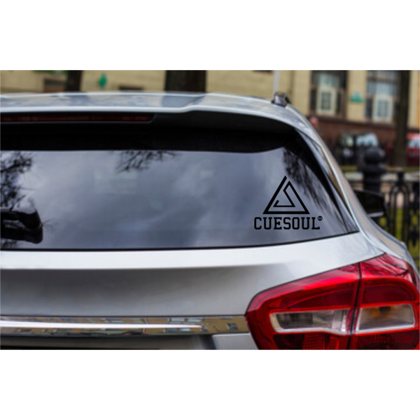 Darting Around CueSoul Logo Window Decal