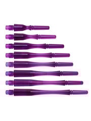 COSMO DARTS Cosmo Fit Gear Hybrid Locked Clear Purple Dart Shafts