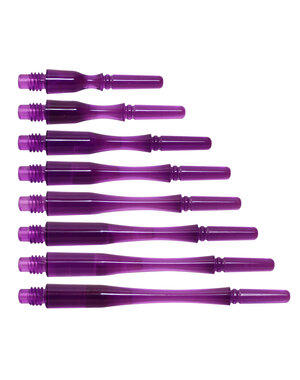 COSMO DARTS Cosmo Fit Gear Hybrid Locked Clear Purple Dart Shafts